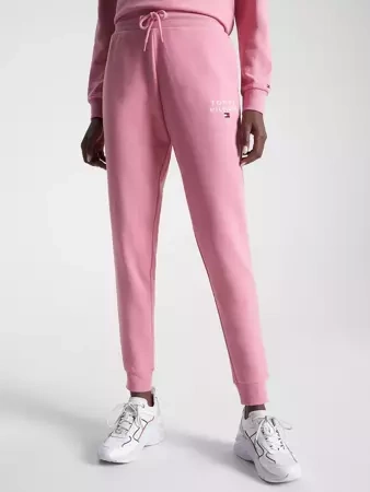Spodnie dresowe damskie Tommy Hilfiger różowe UW0UW04522