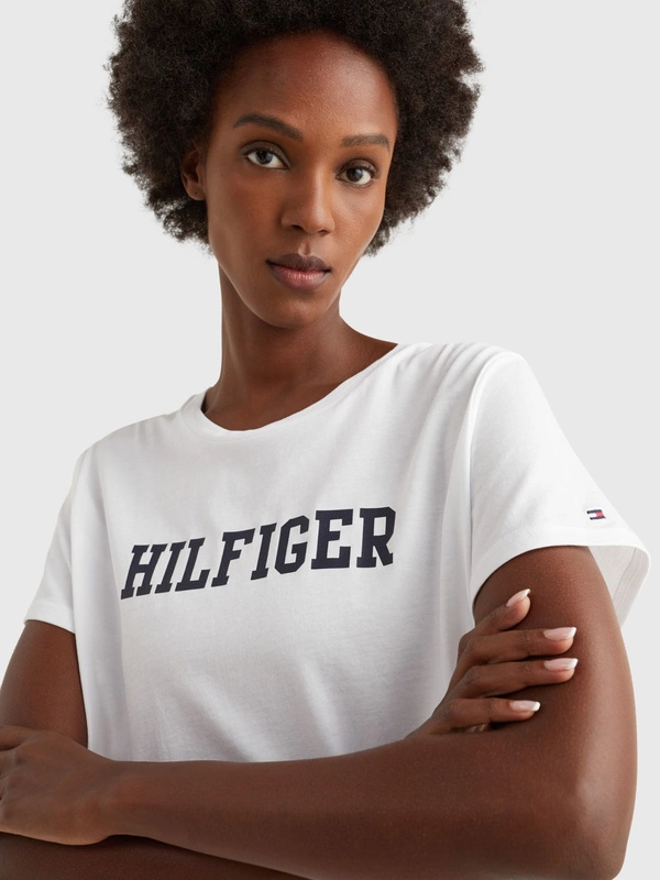 Women&#39;s T-shirt Tommy Hilfiger white UW0UW02618